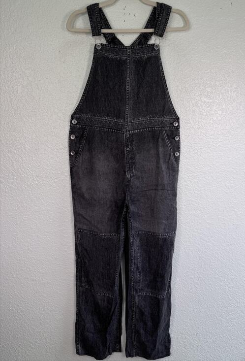rag & bone Pants - Rag & Bone Liquid Miramar Overalls Womens Small Faux Denim Cotton Terry Tencel